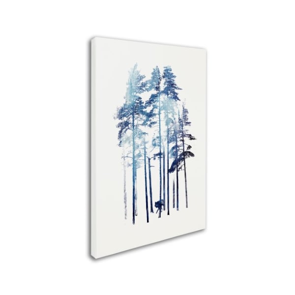 Robert Farkas 'Winter Wolf' Canvas Art,12x19